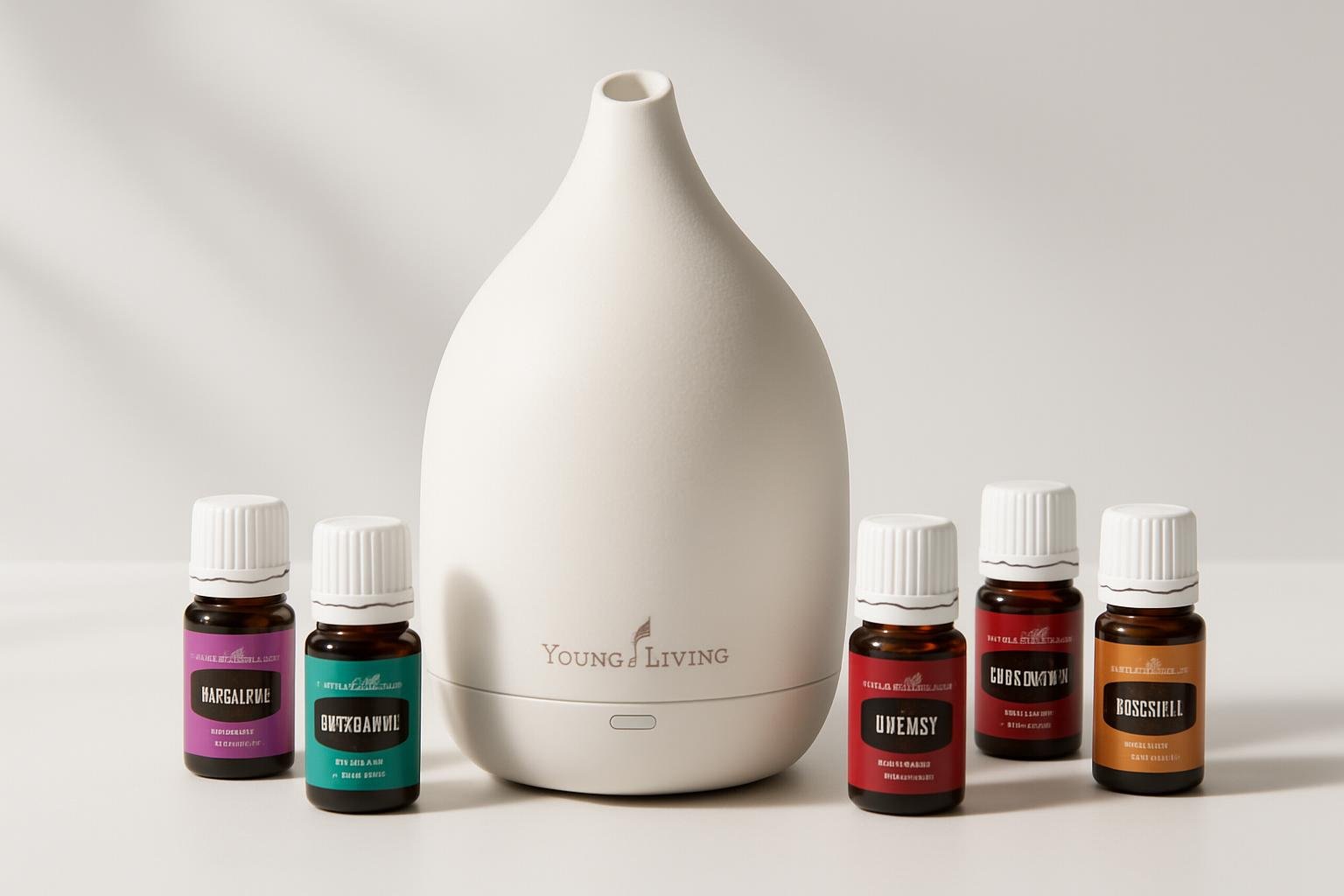 Young Living Premium Starter Bundle With Adobe Mist Diffuser